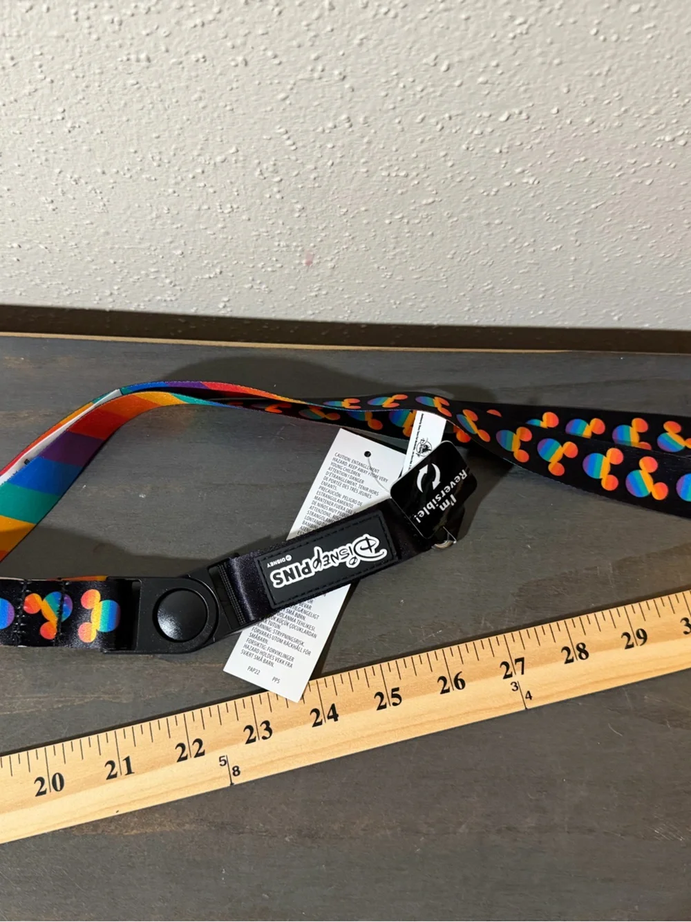 Disney Pins Mickey Mouse Rainbow Revisable Lanyard NWT 🆕